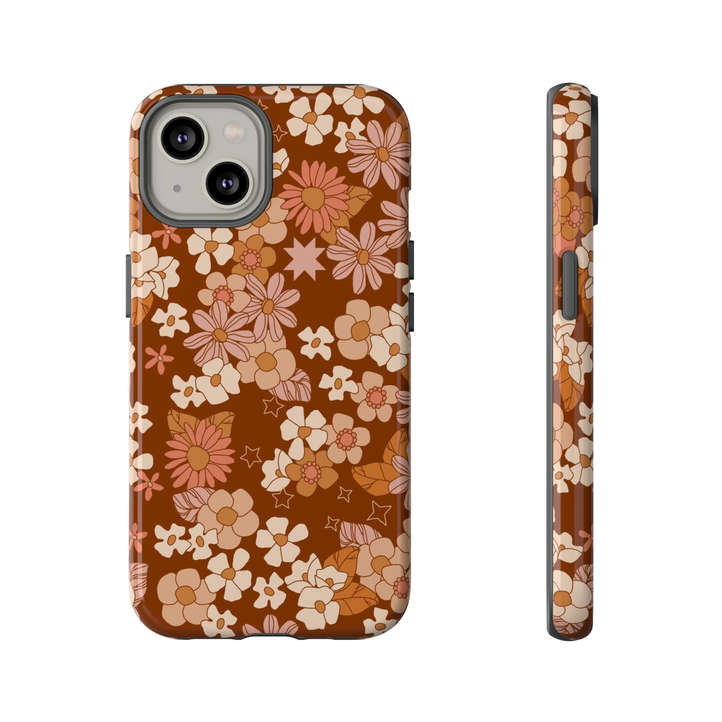 Deep Maroon Meadow | Tough Phone Case