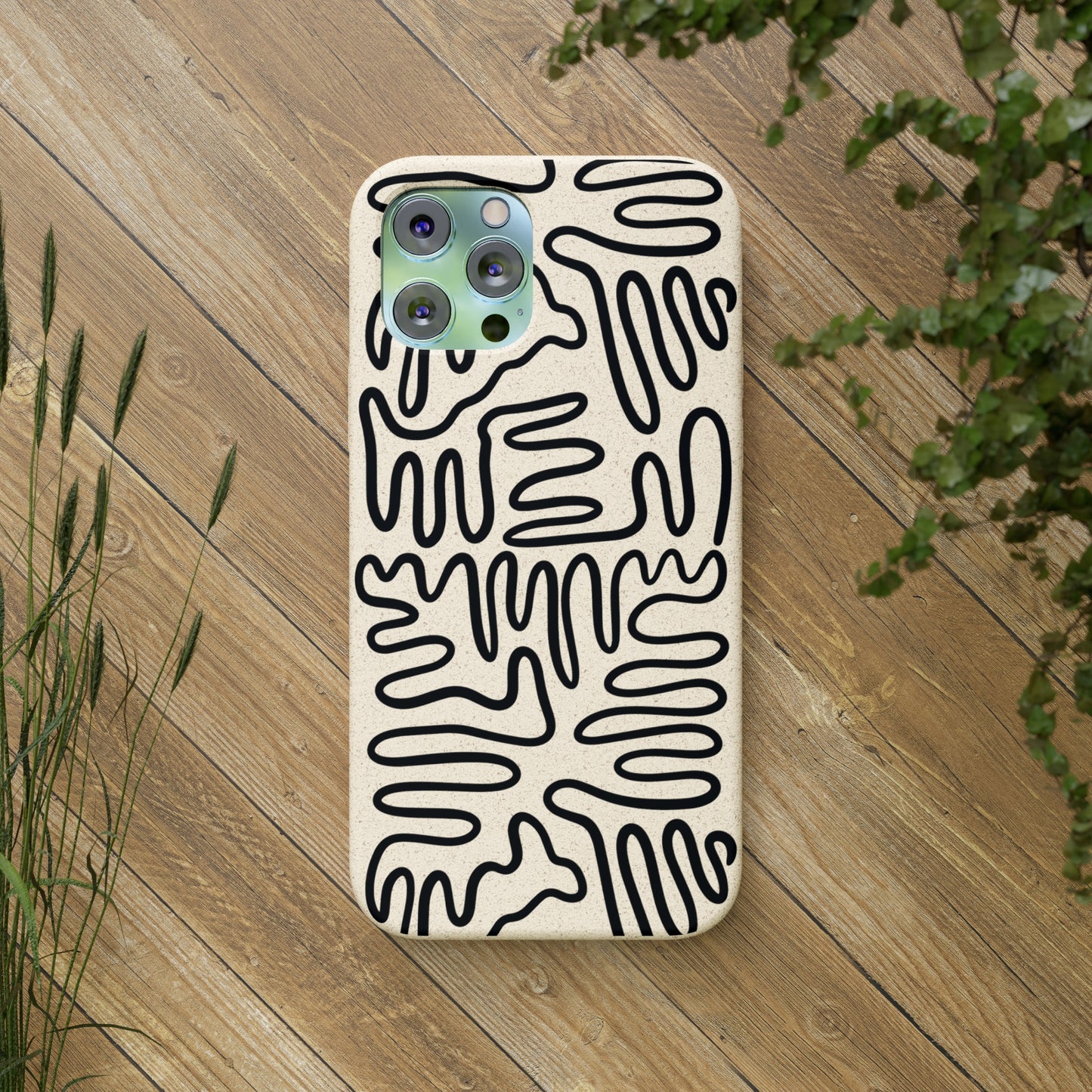 Black Squigles | 100% Biodegradable Phone Case