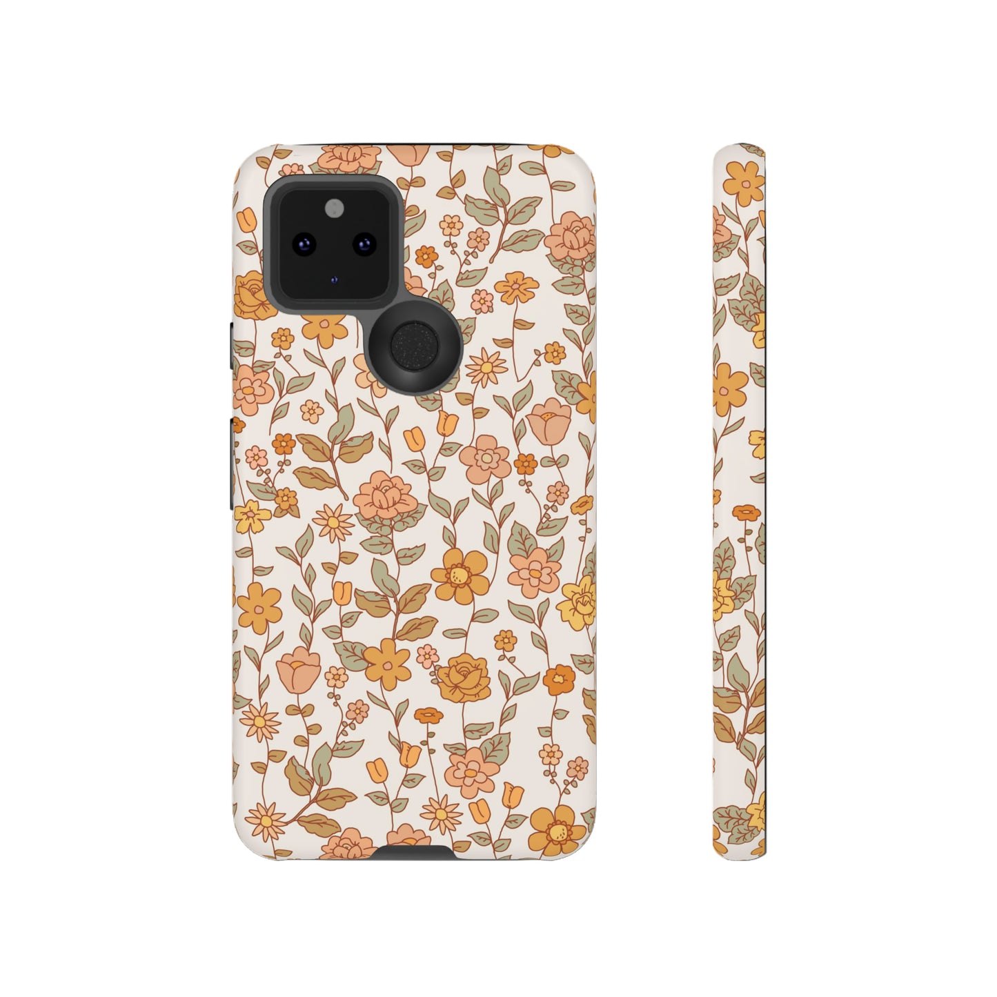 White Old Fashioned Flowers | Tough Phone Case