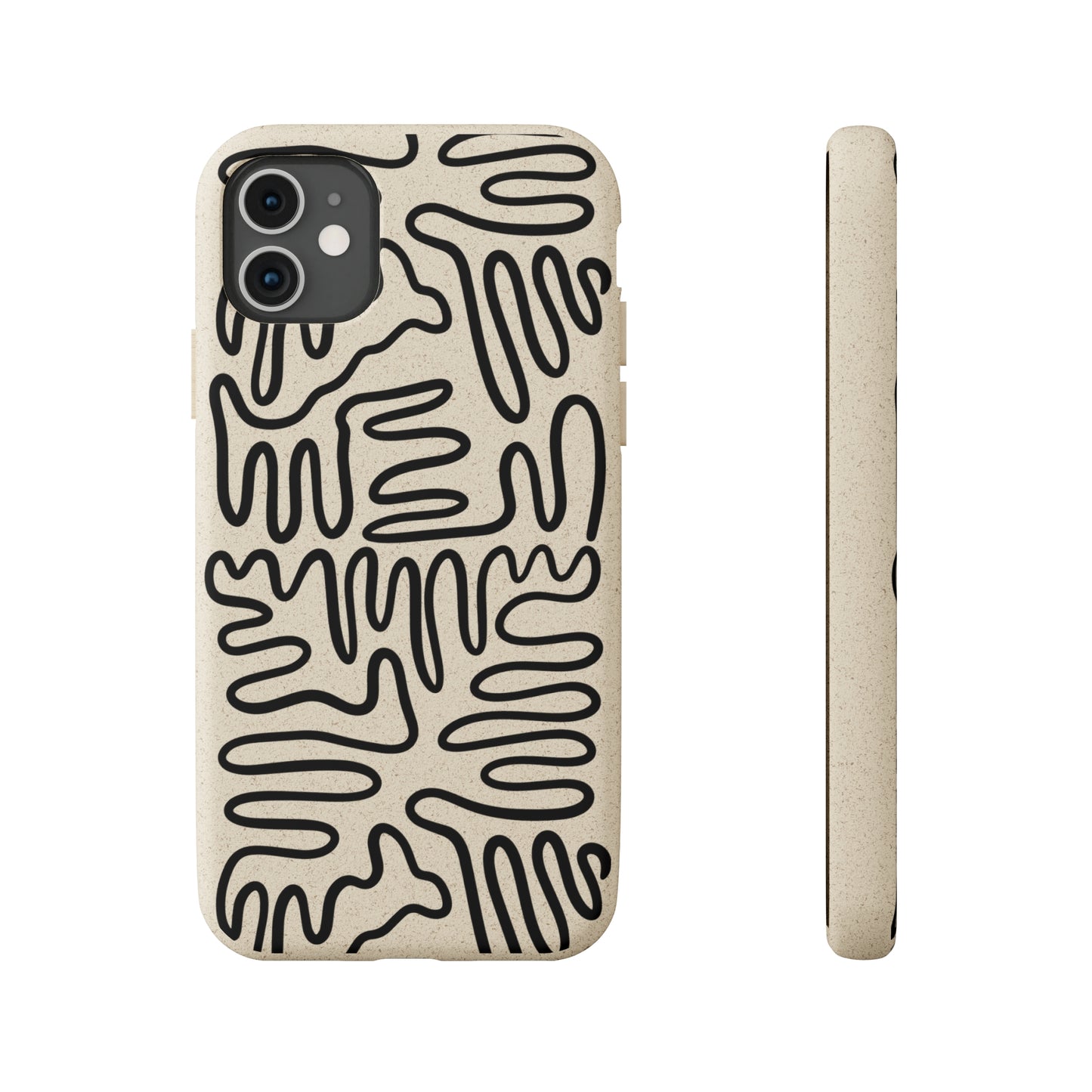 Black Squigles | 100% Biodegradable Phone Case