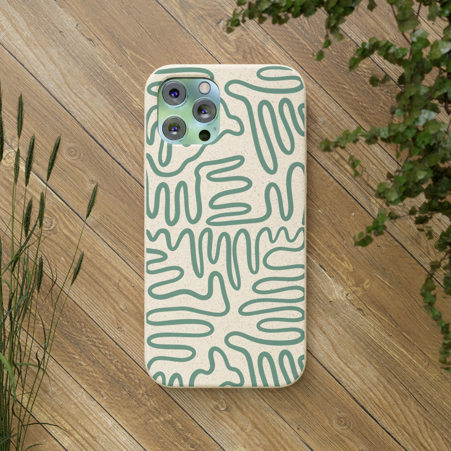 Green Squigles | 100% Biodegradable Phone Case