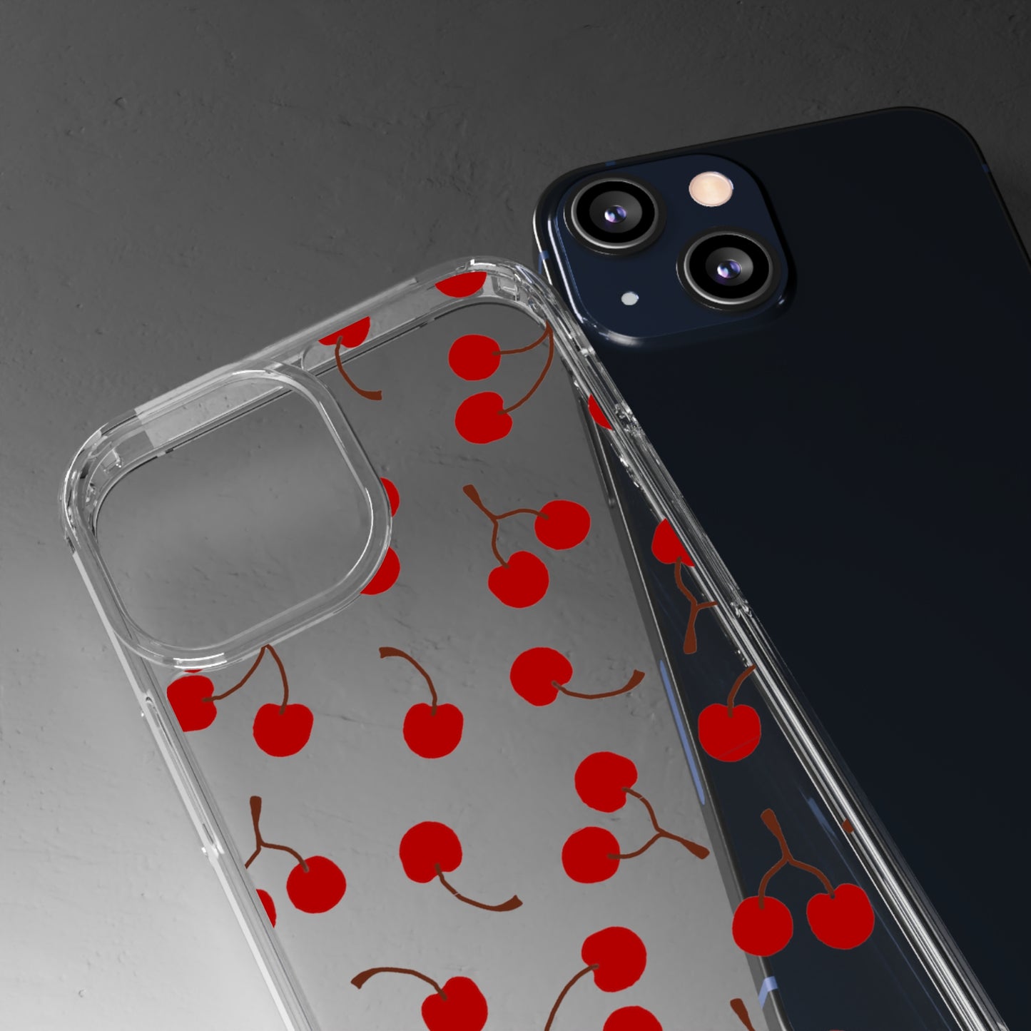 Cherry Bunches Clear Phone Case