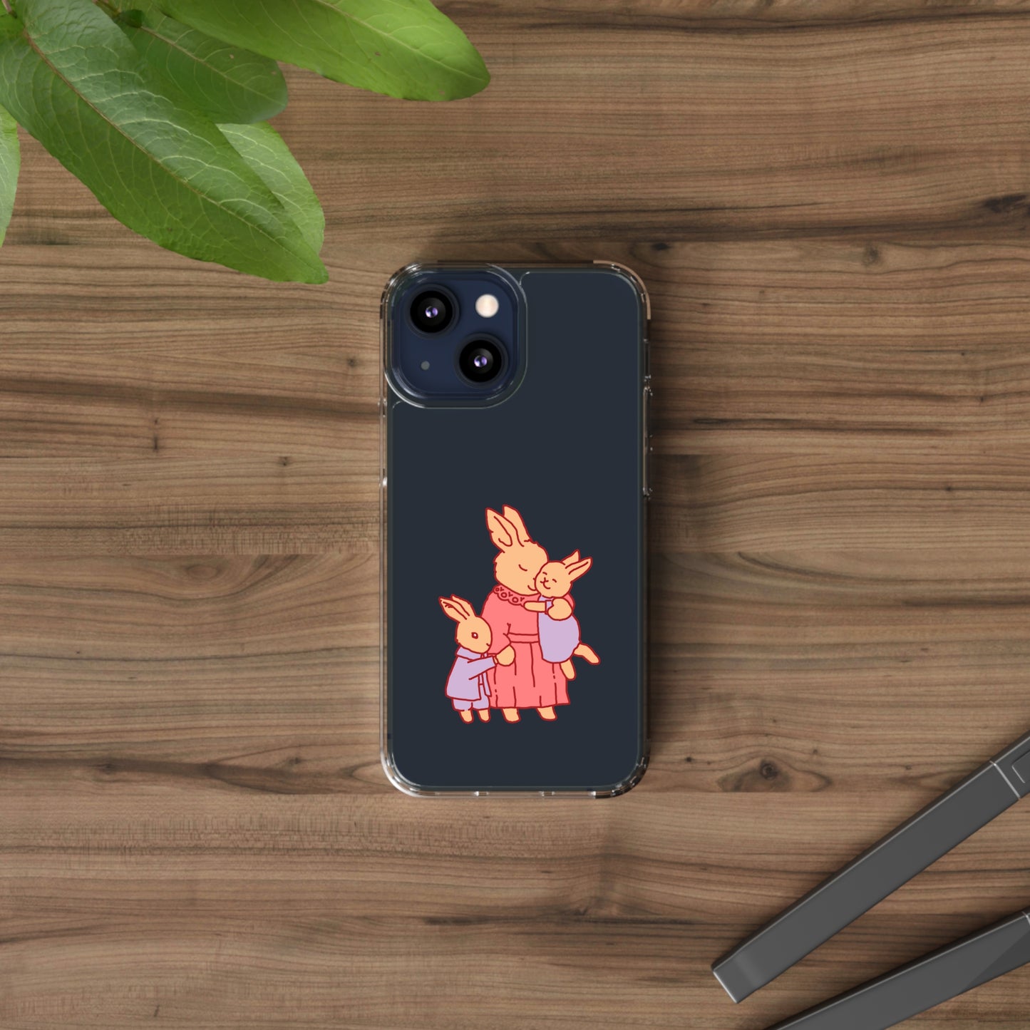 Sweetest Bunny Mom Clear Phone Case