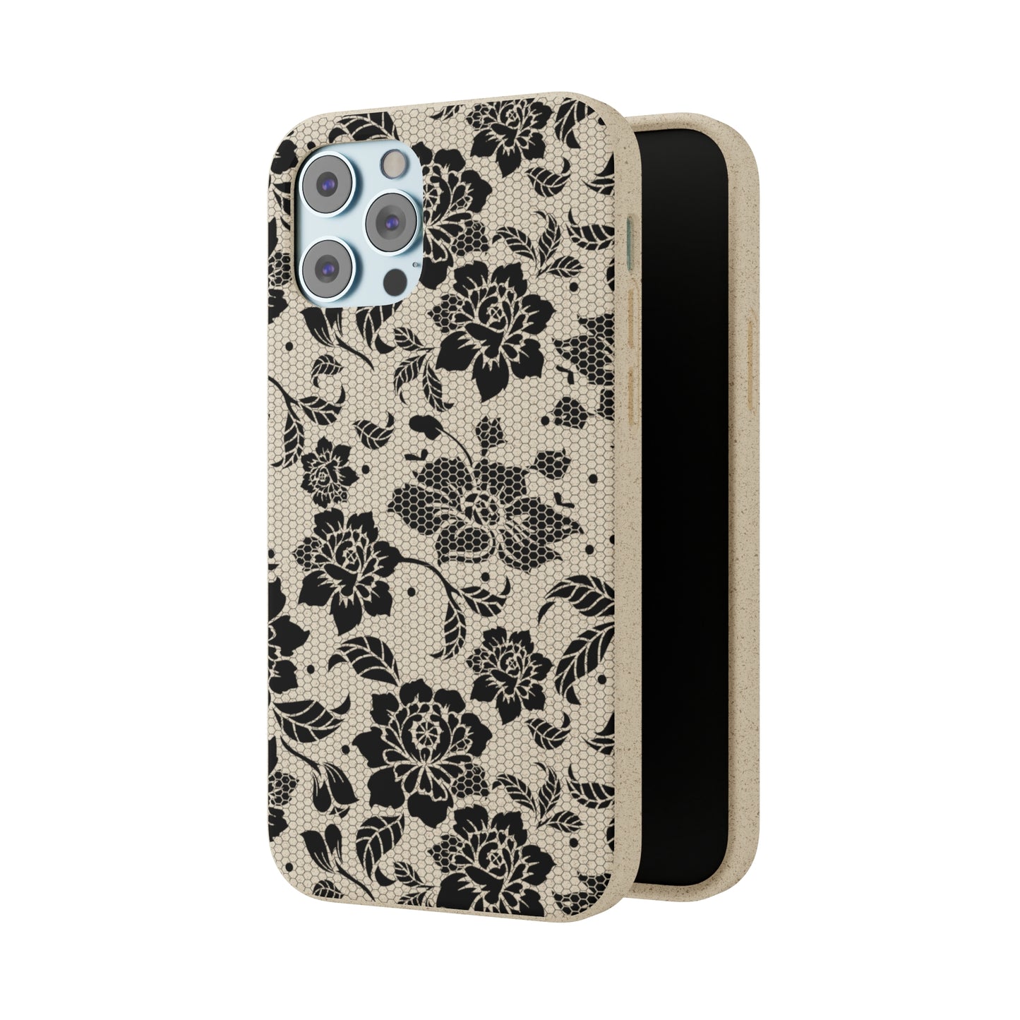 Black Lace Coquette | 100% Biodegradable Phone Case