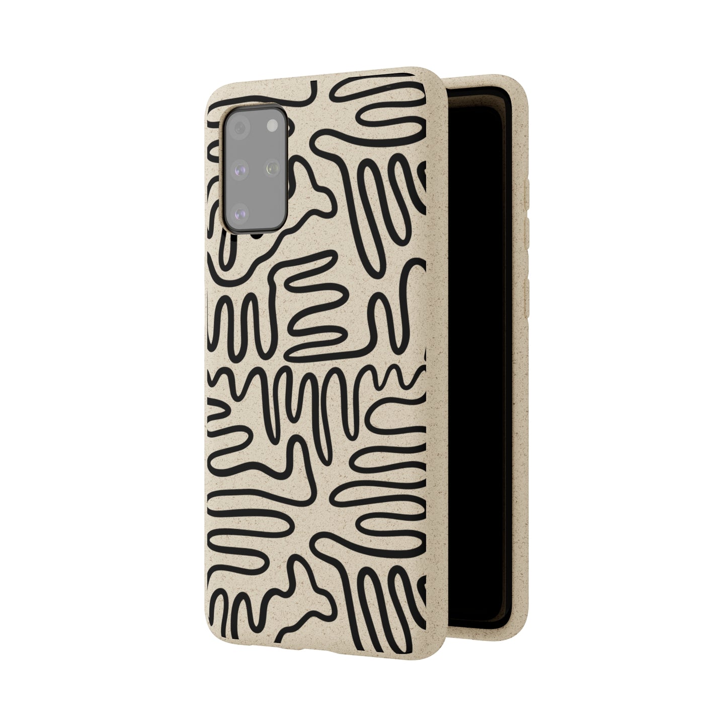 Black Squigles | 100% Biodegradable Phone Case