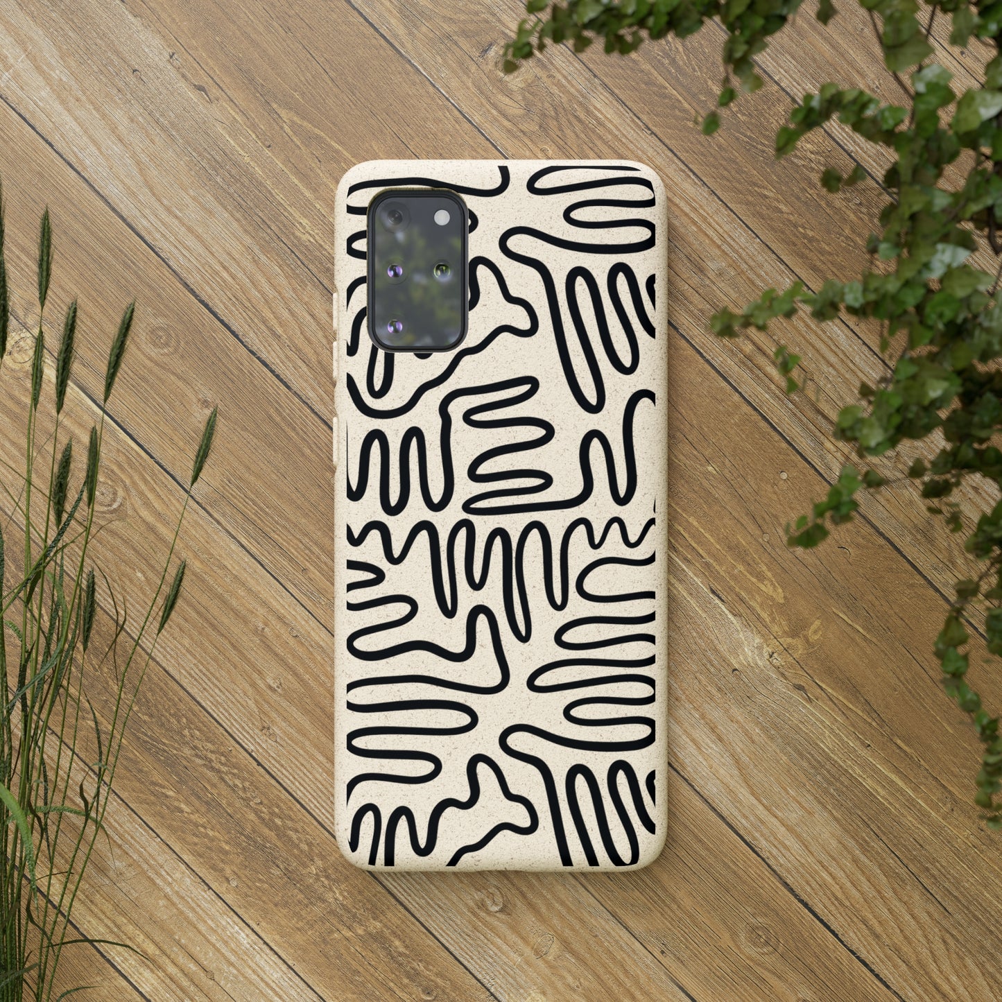 Black Squigles | 100% Biodegradable Phone Case