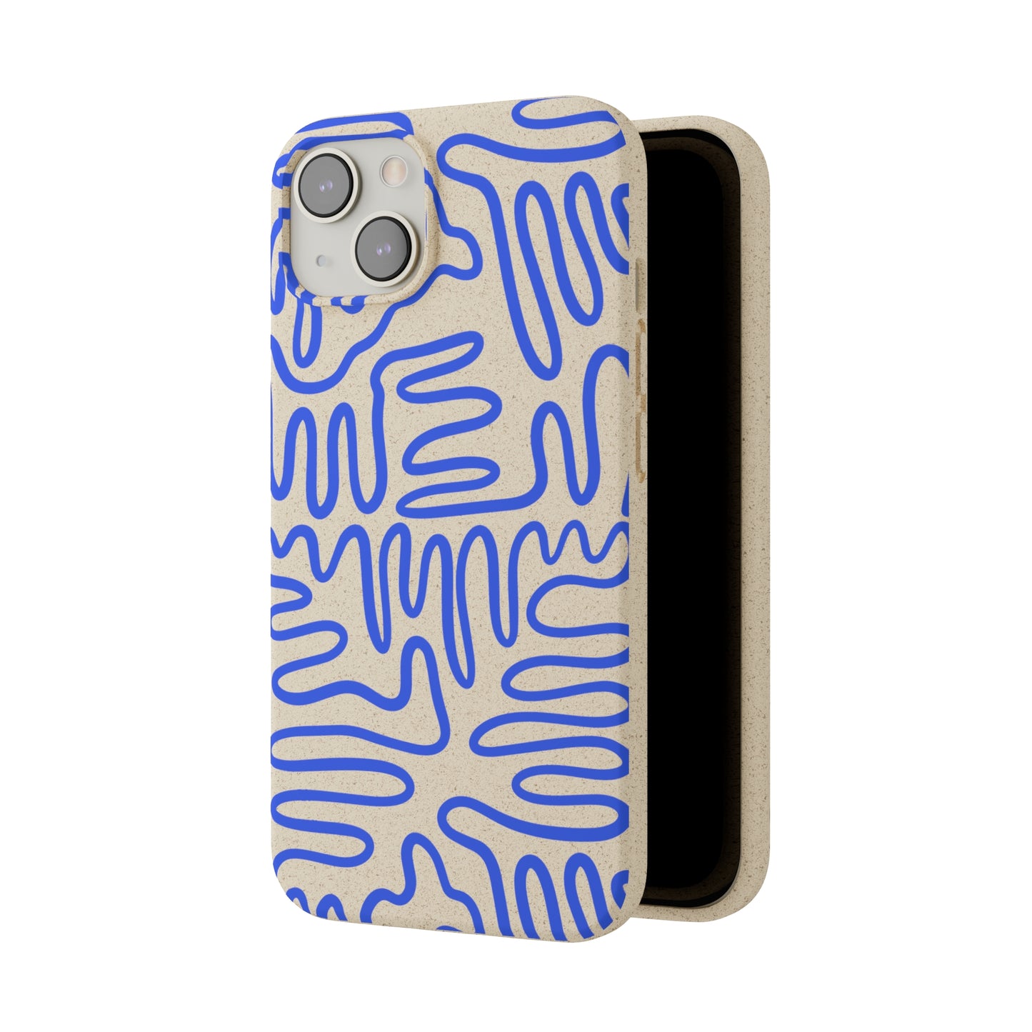 Blue Squigles | 100% Biodegradable Phone Case