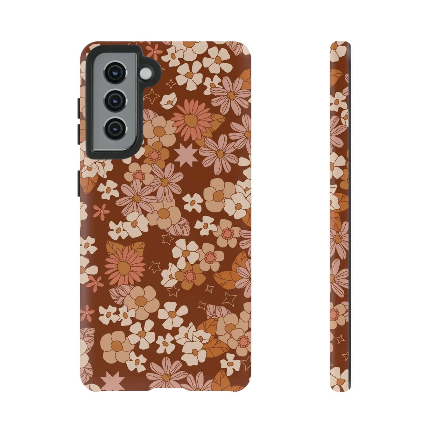 Deep Maroon Meadow | Tough Phone Case