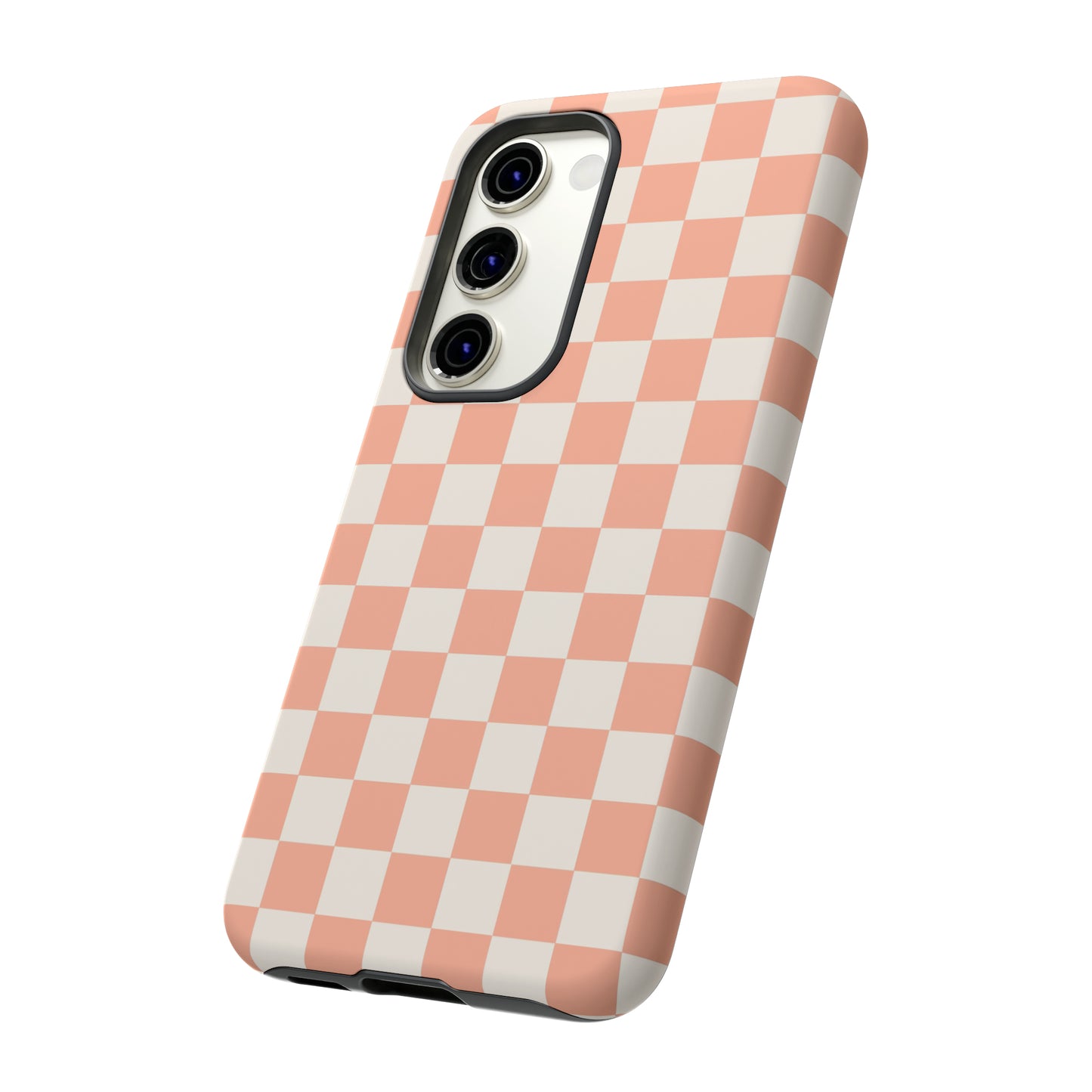 Light Peach Checkers | Tough Phone Case