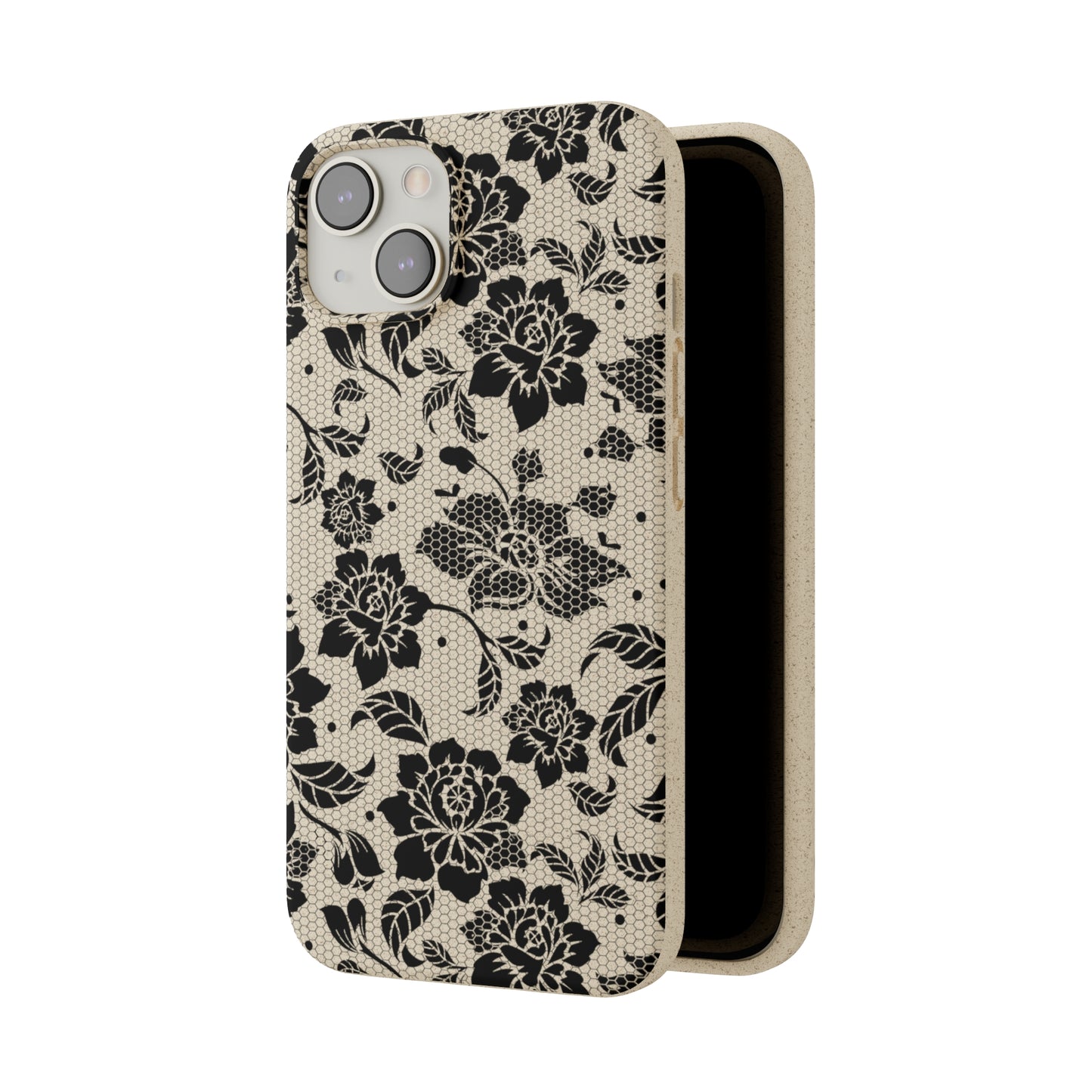 Black Lace Coquette | 100% Biodegradable Phone Case