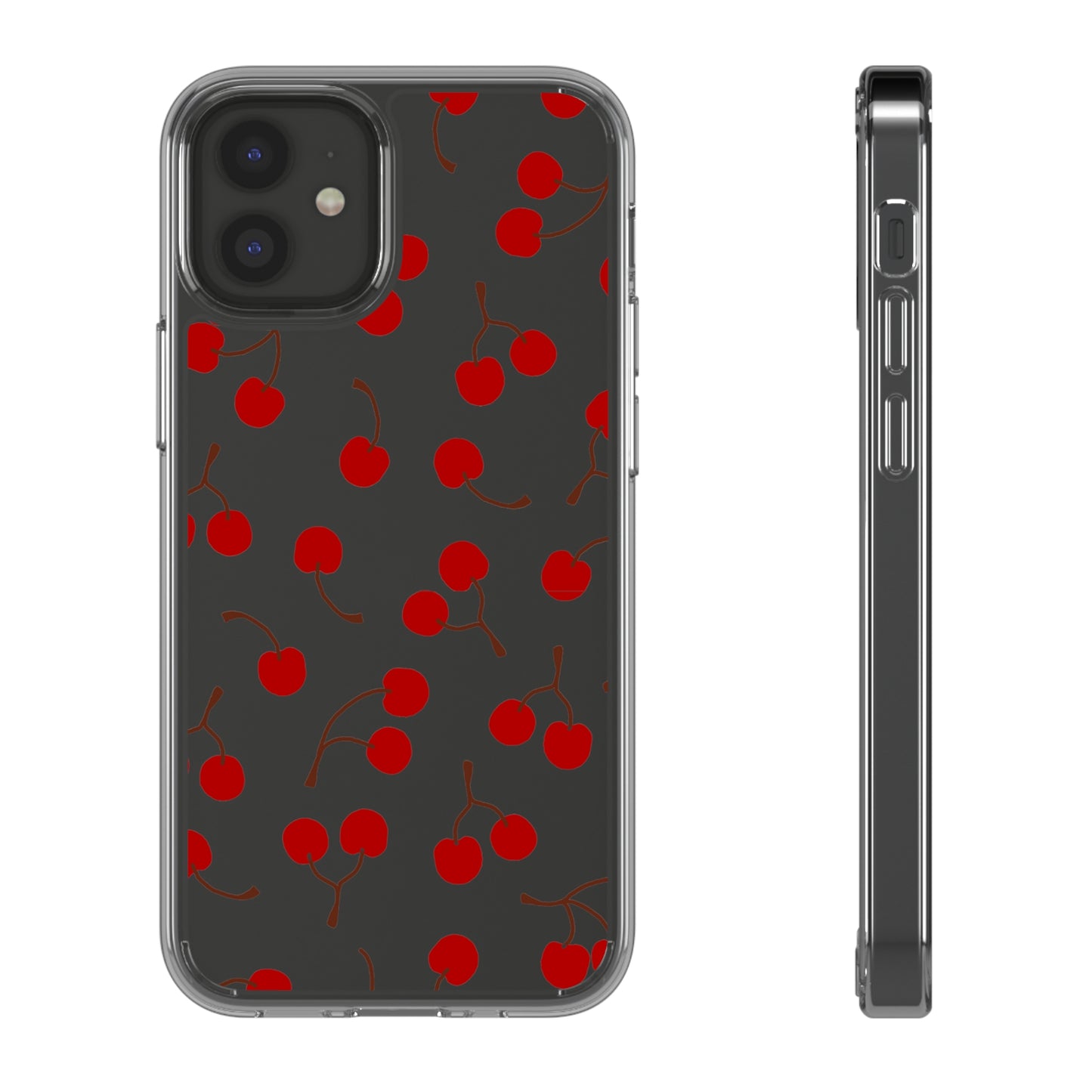 Cherry Bunches Clear Phone Case