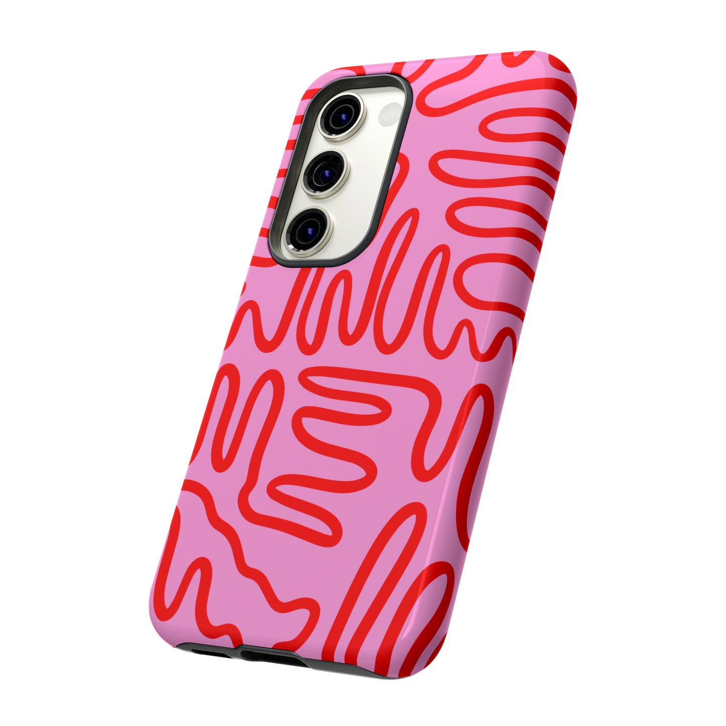 Red and Pink Squigles | Tough Phone Case