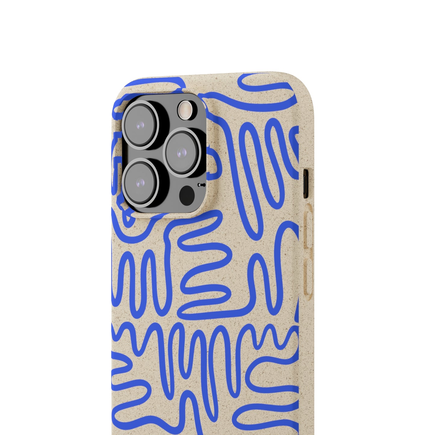 Blue Squigles | 100% Biodegradable Phone Case