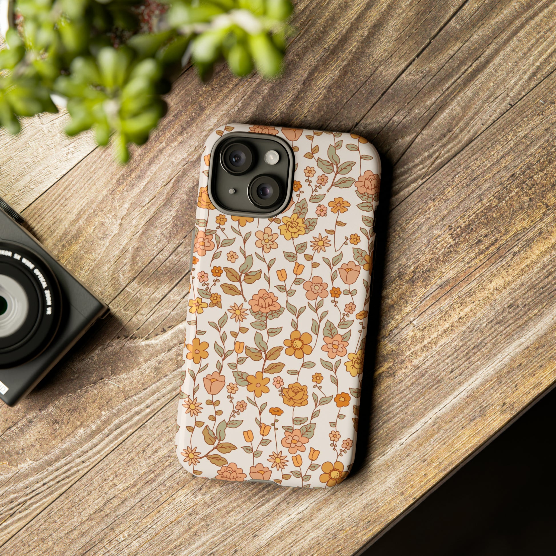 Pastel floral pattern phone case with protective case for modern smartphones