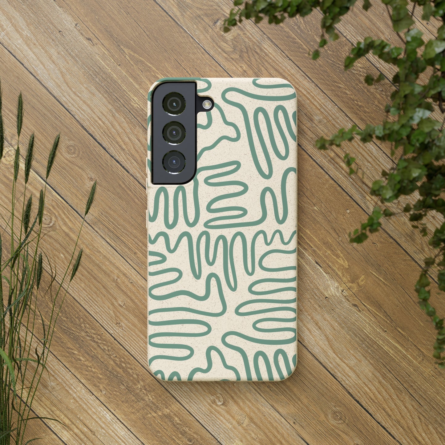 Green Squigles | 100% Biodegradable Phone Case