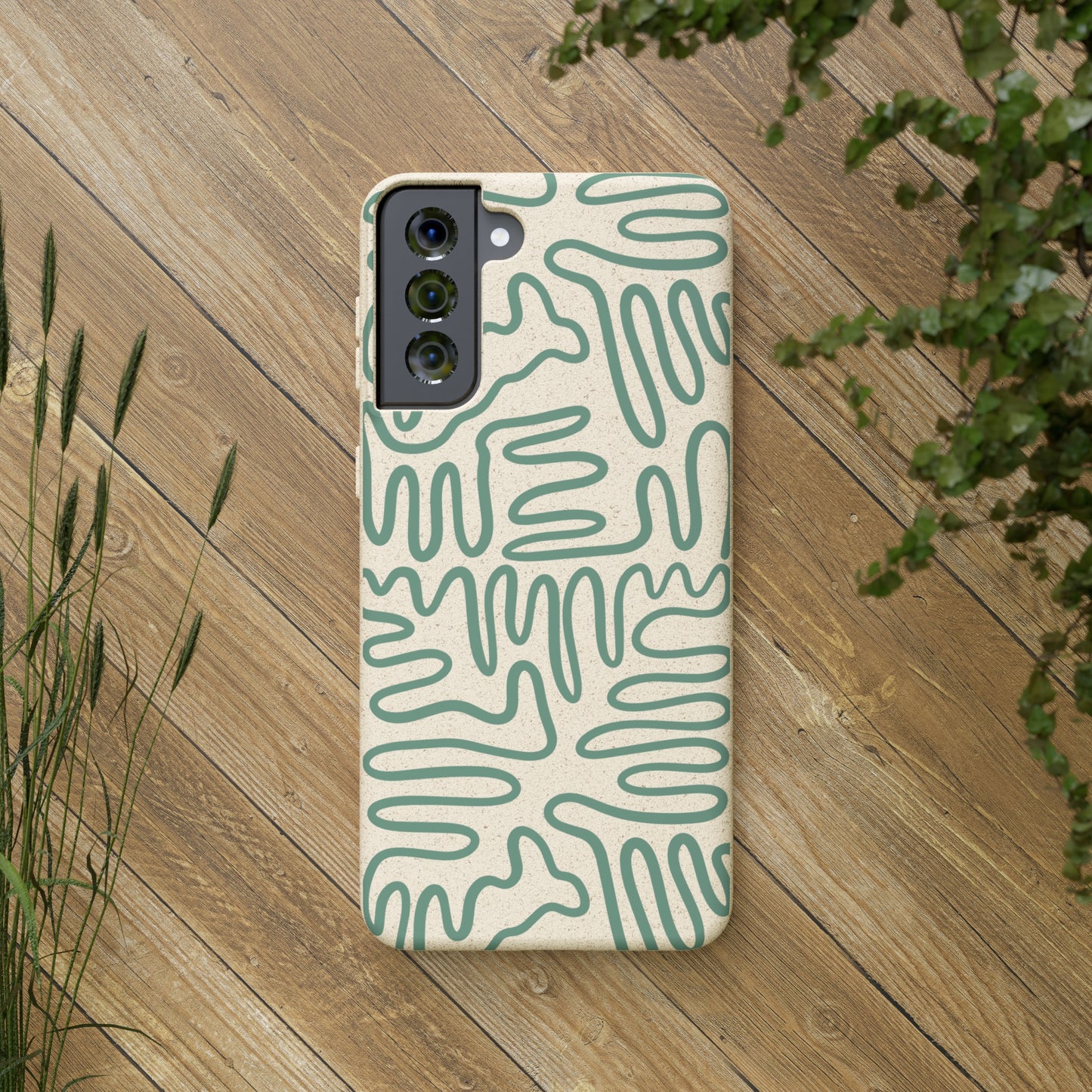 Green Squigles | 100% Biodegradable Phone Case