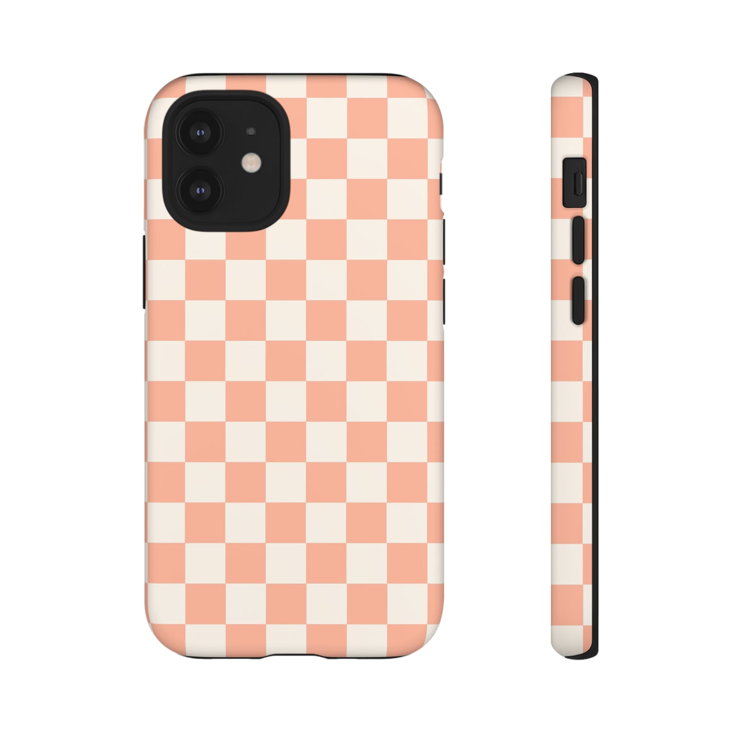 Light Peach Checkers | Tough Phone Case