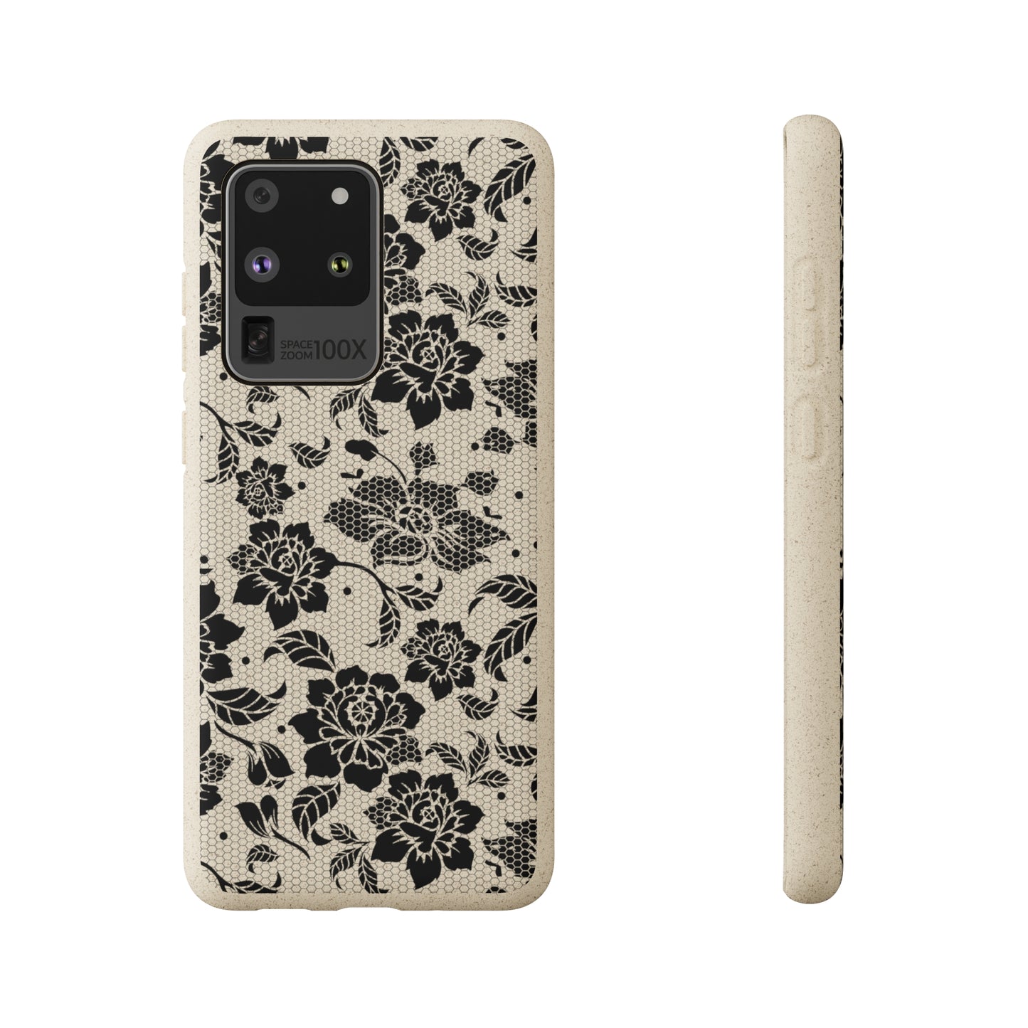 Black Lace Coquette | 100% Biodegradable Phone Case