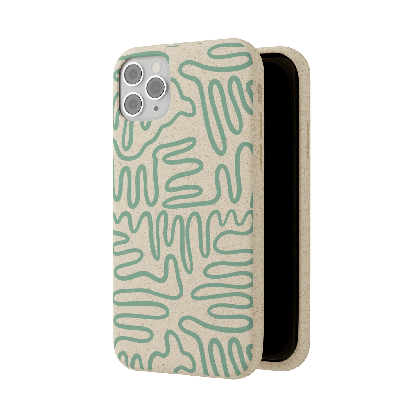 Green Squigles | 100% Biodegradable Phone Case