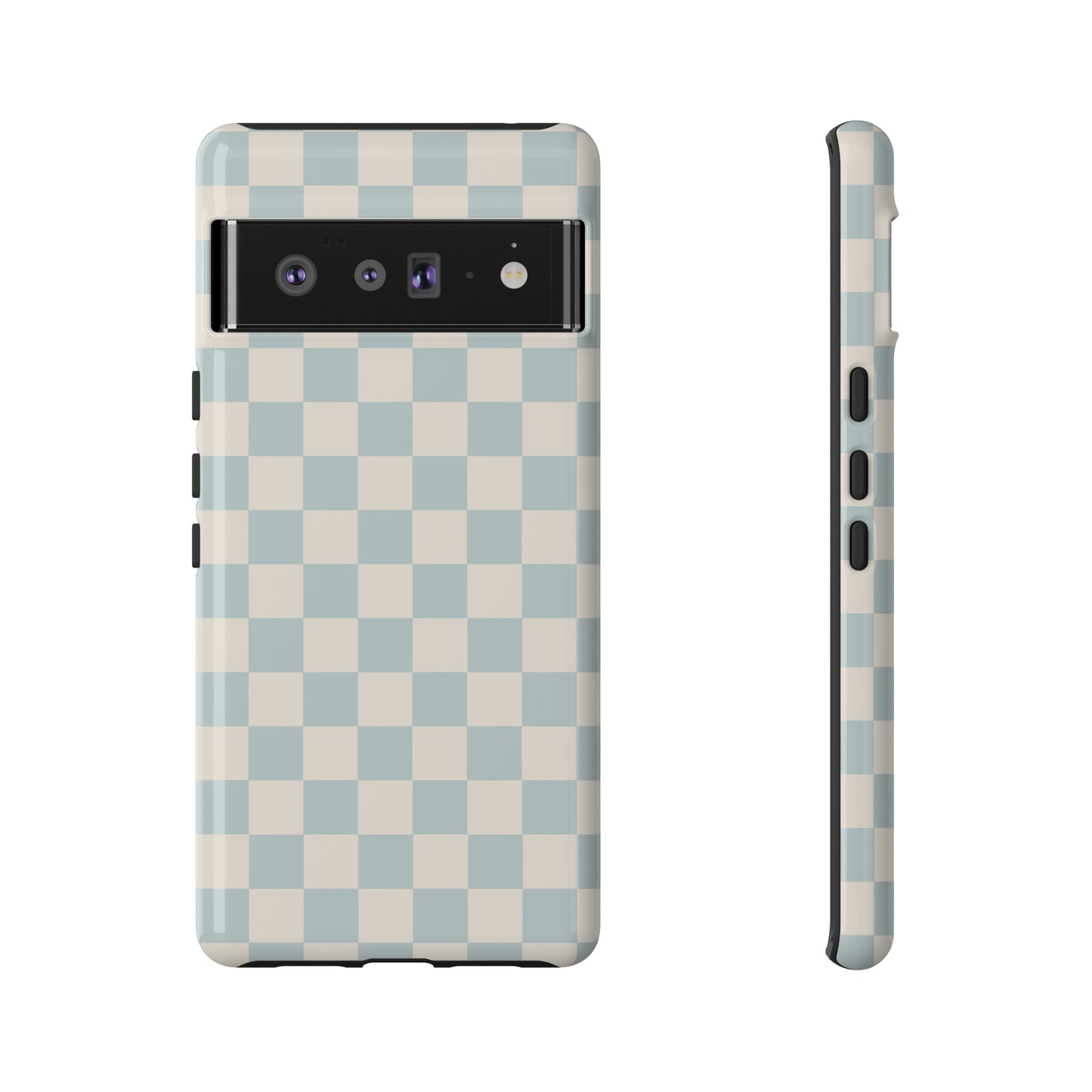 Light Blue Checkers | Tough Phone Case