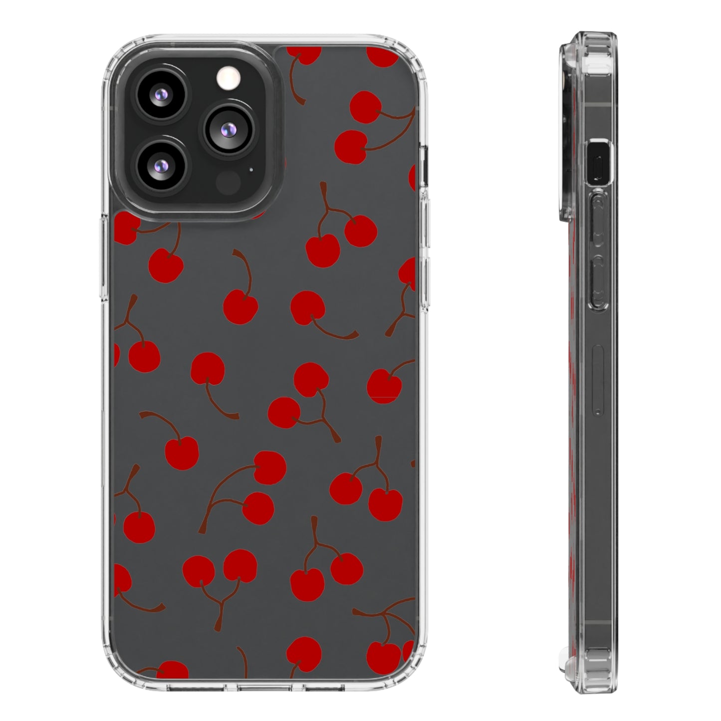 Cherry Bunches Clear Phone Case