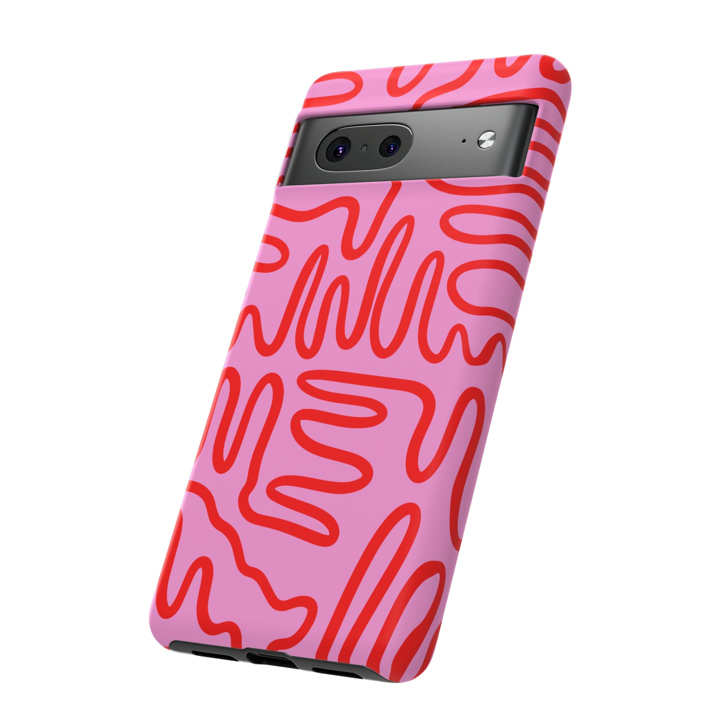 Red and Pink Squigles | Tough Phone Case