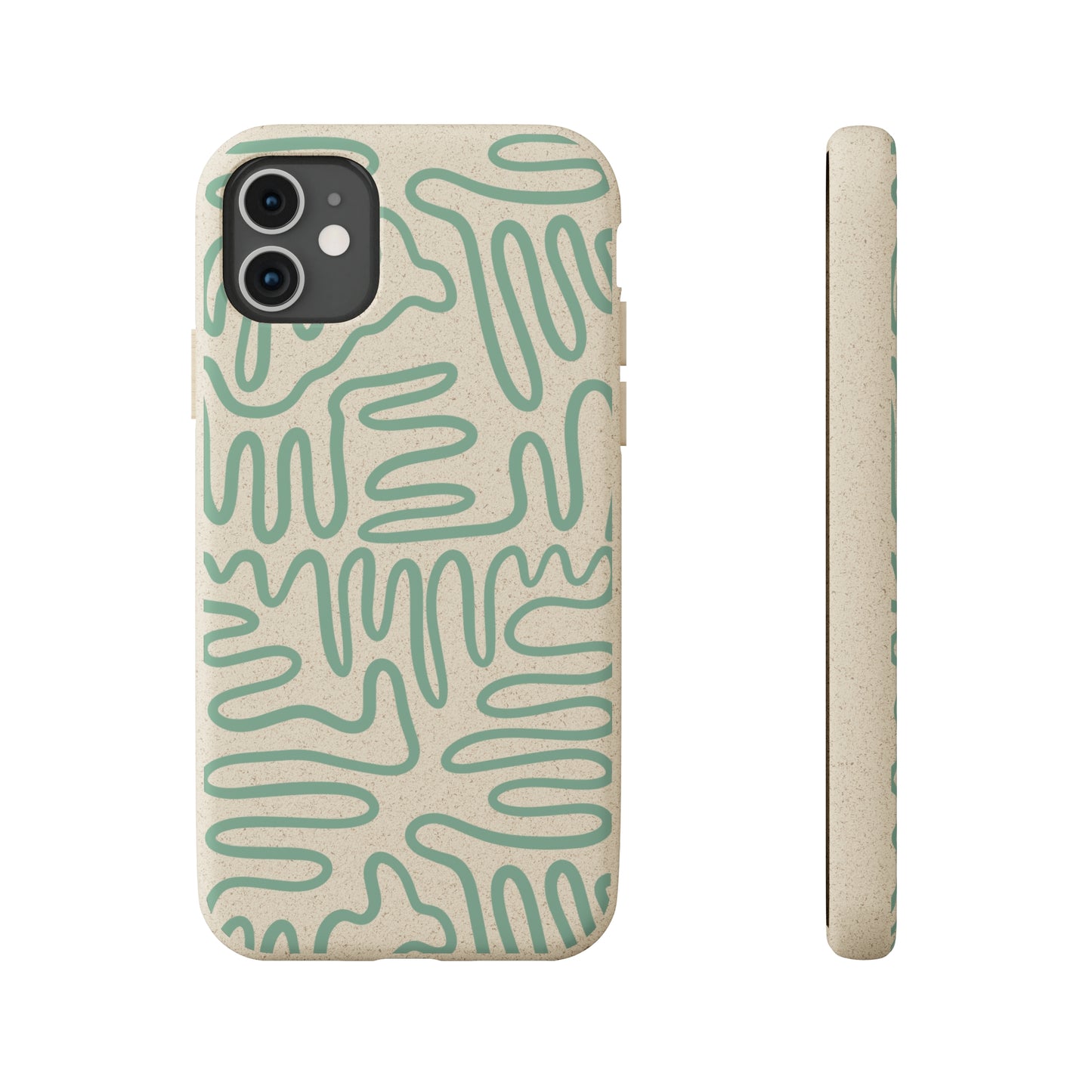 Green Squigles | 100% Biodegradable Phone Case