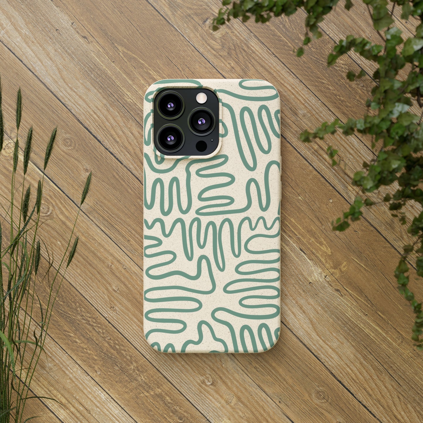 Green Squigles | 100% Biodegradable Phone Case