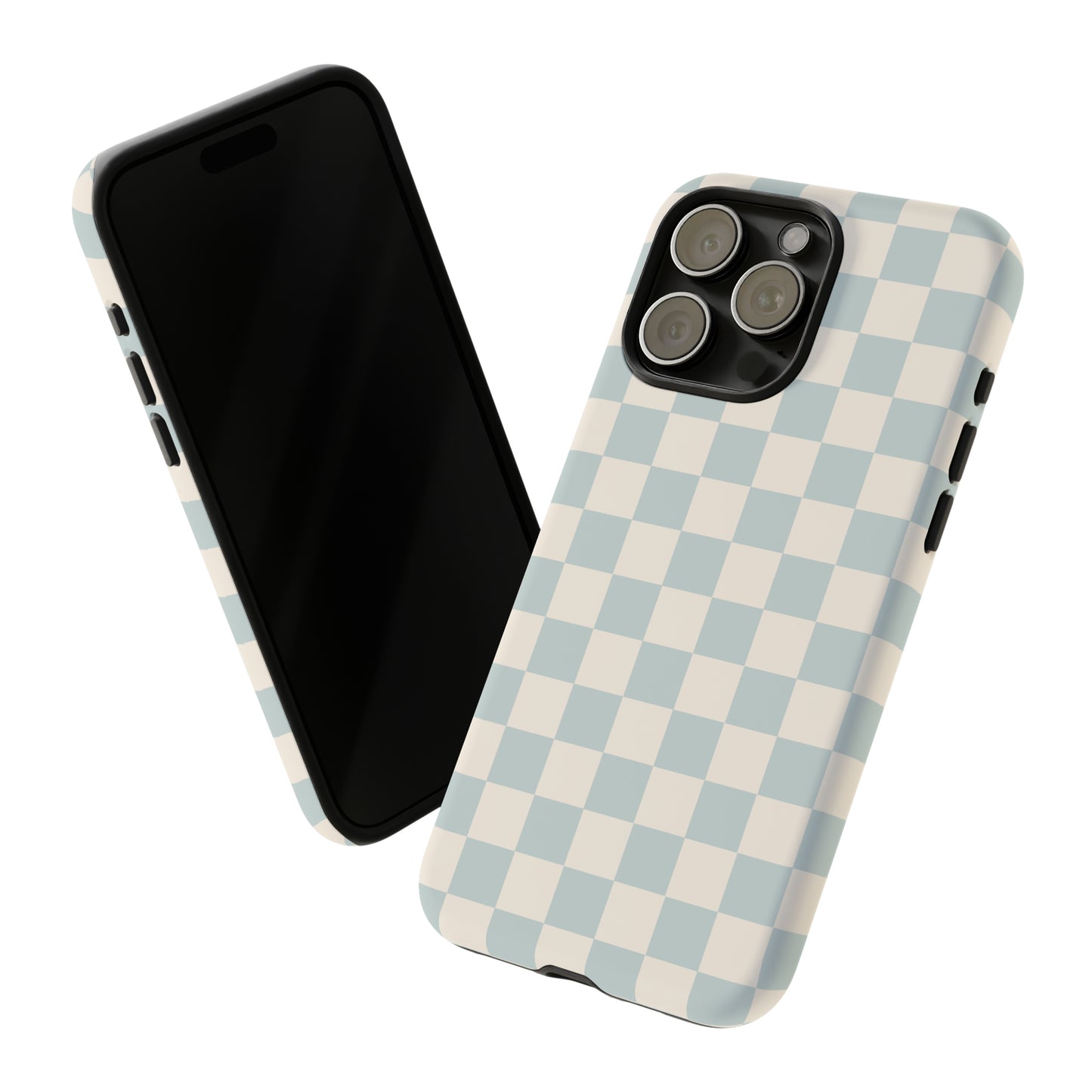 Light Blue Checkers | Tough Phone Case