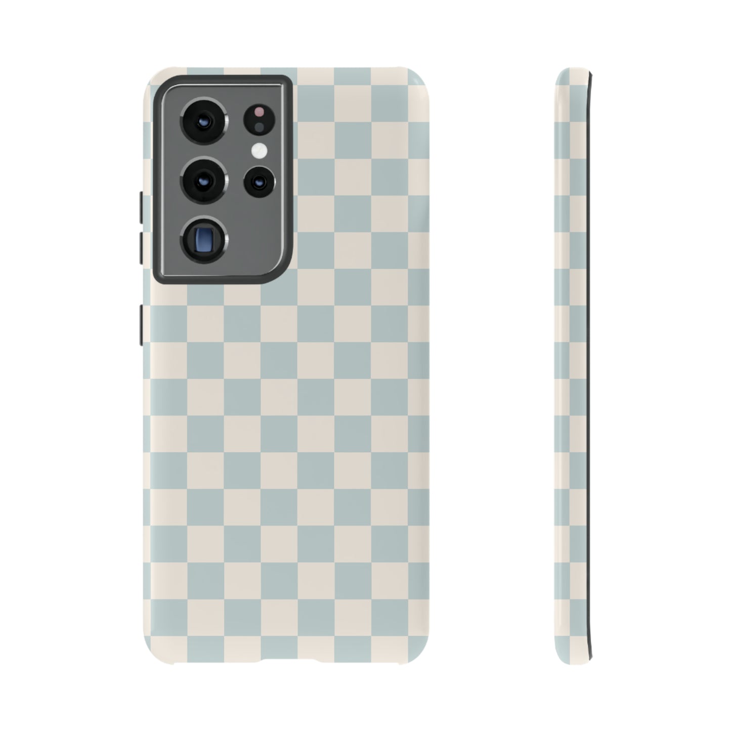 Light Blue Checkers | Tough Phone Case