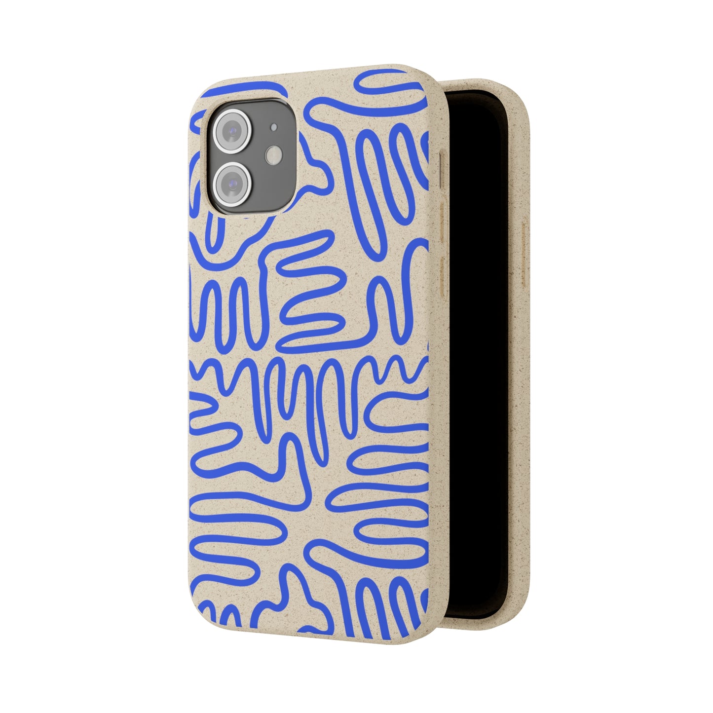 Blue Squigles | 100% Biodegradable Phone Case