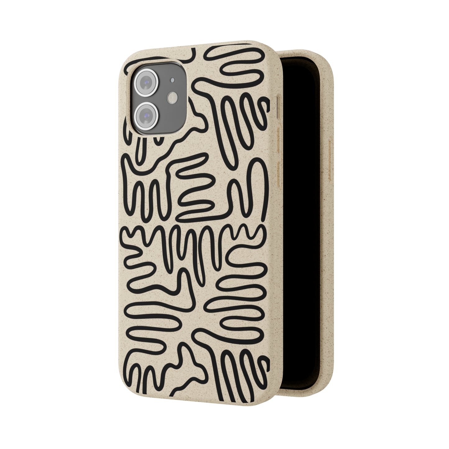 Black Squigles | 100% Biodegradable Phone Case