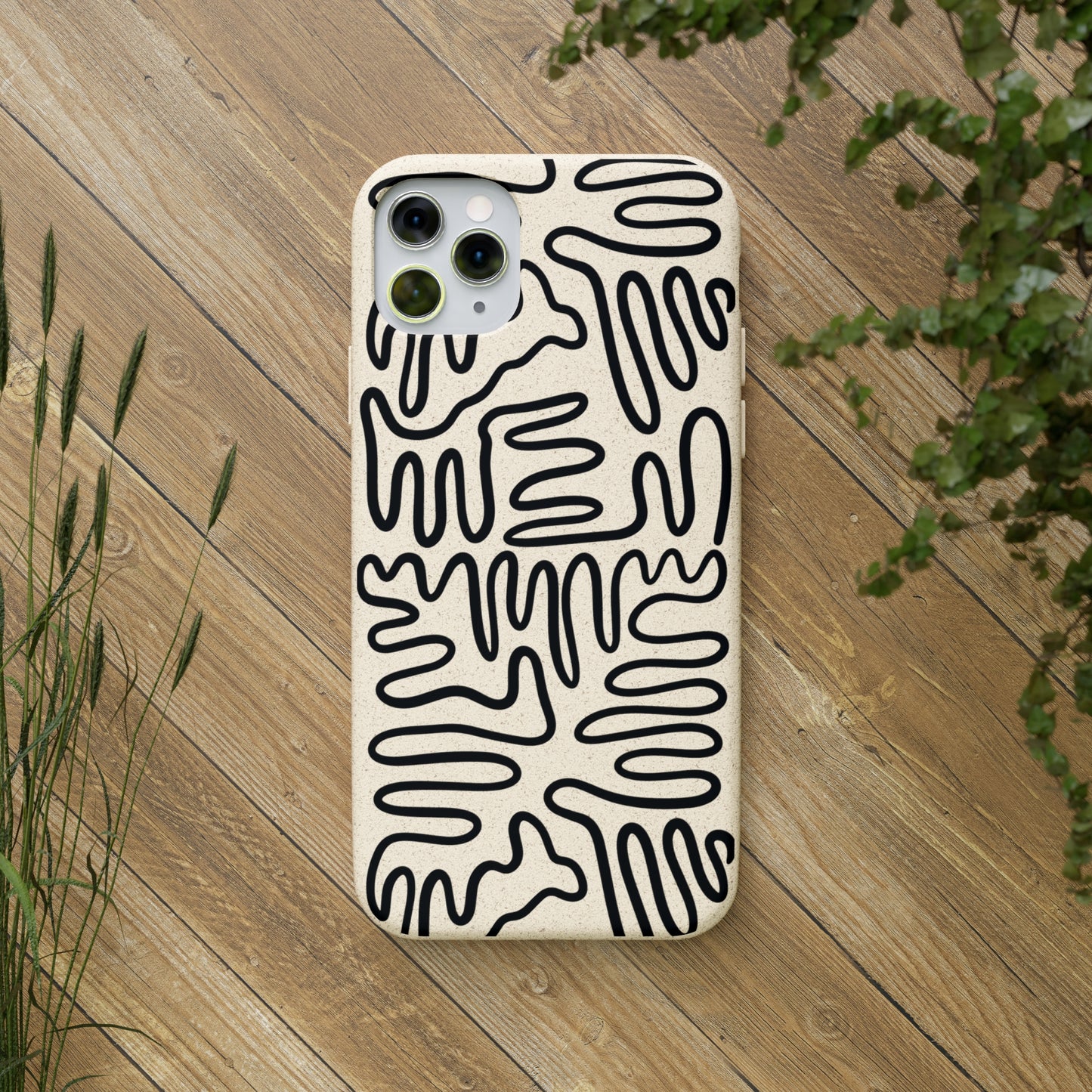 Black Squigles | 100% Biodegradable Phone Case