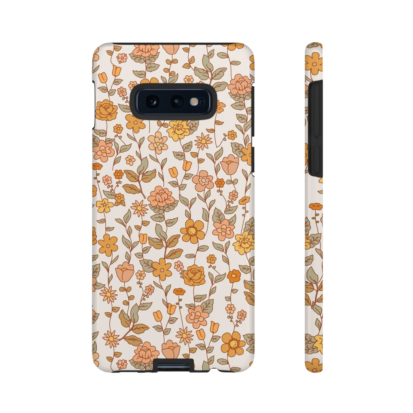 White Old Fashioned Flowers | Tough Phone Case