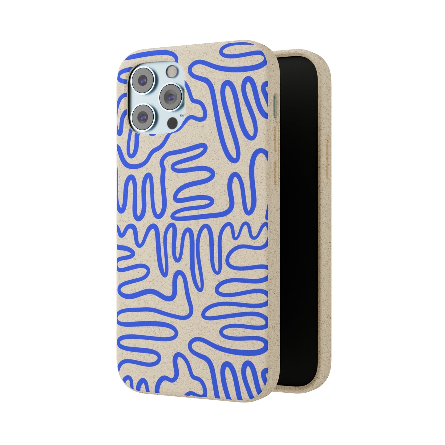 Blue Squigles | 100% Biodegradable Phone Case