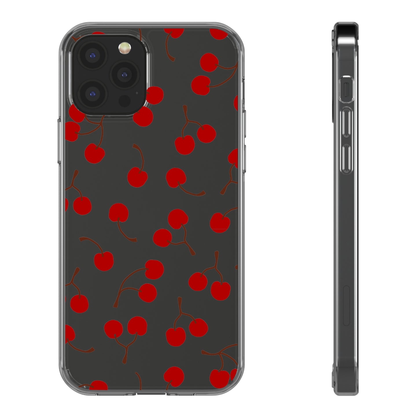 Cherry Bunches Clear Phone Case