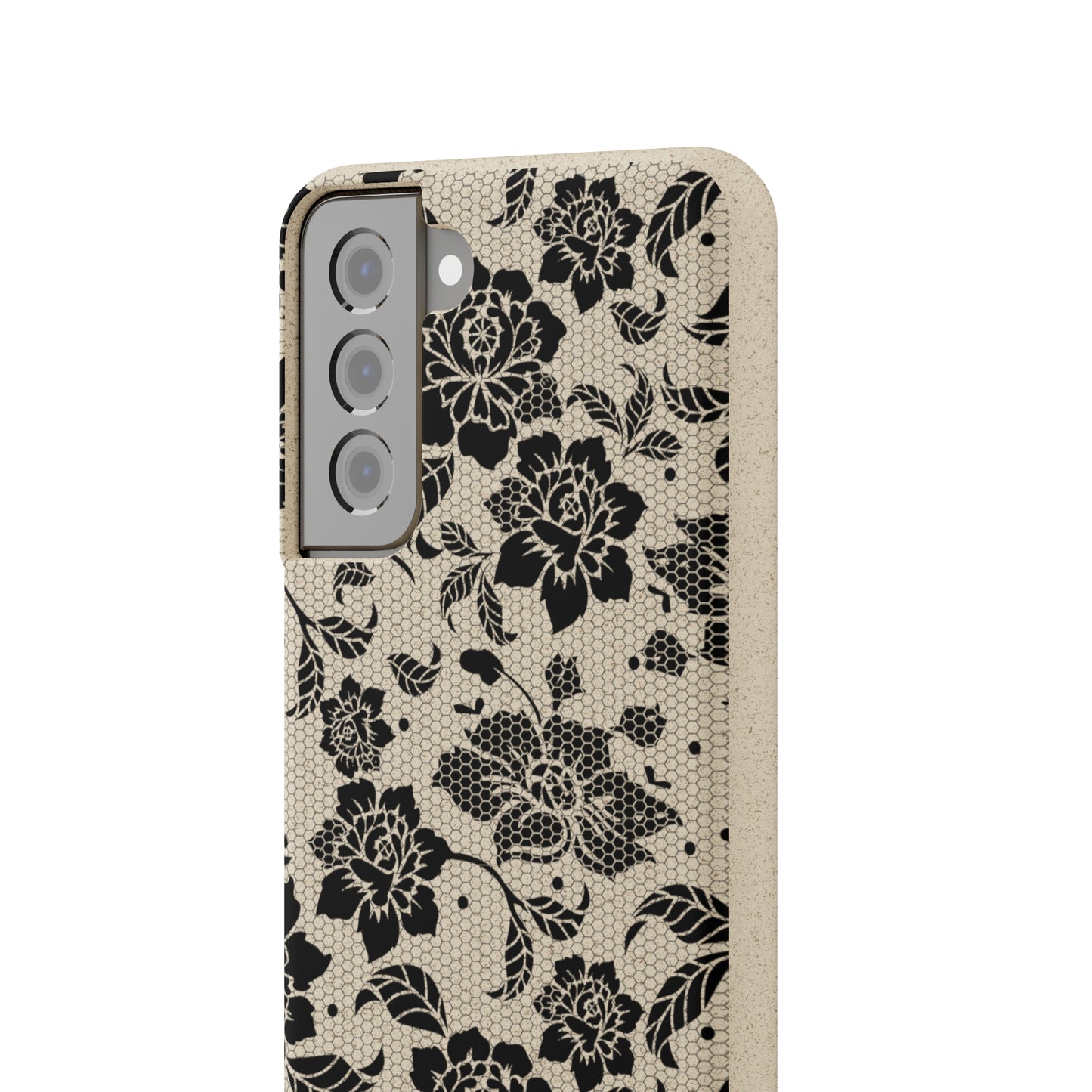 Black Lace Coquette | 100% Biodegradable Phone Case