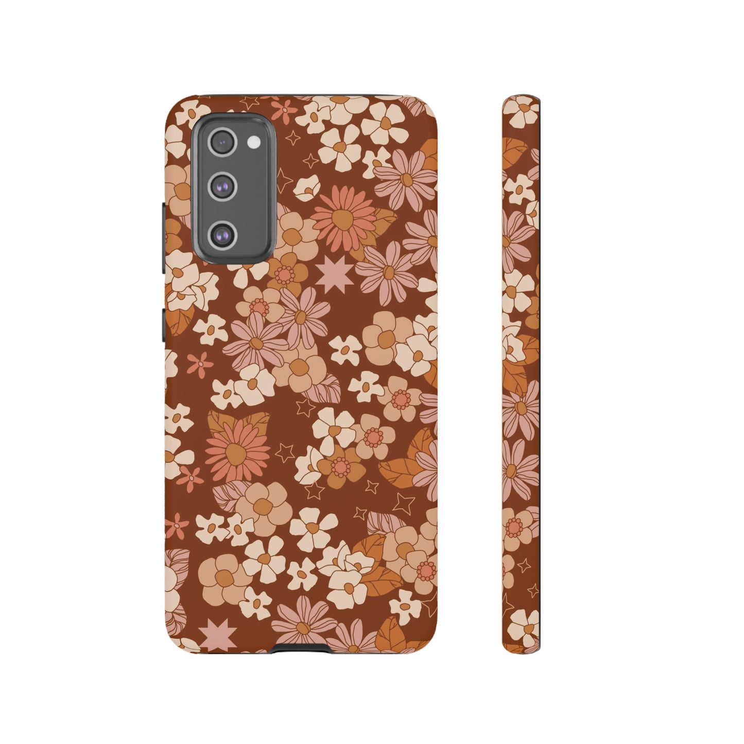 Deep Maroon Meadow | Tough Phone Case