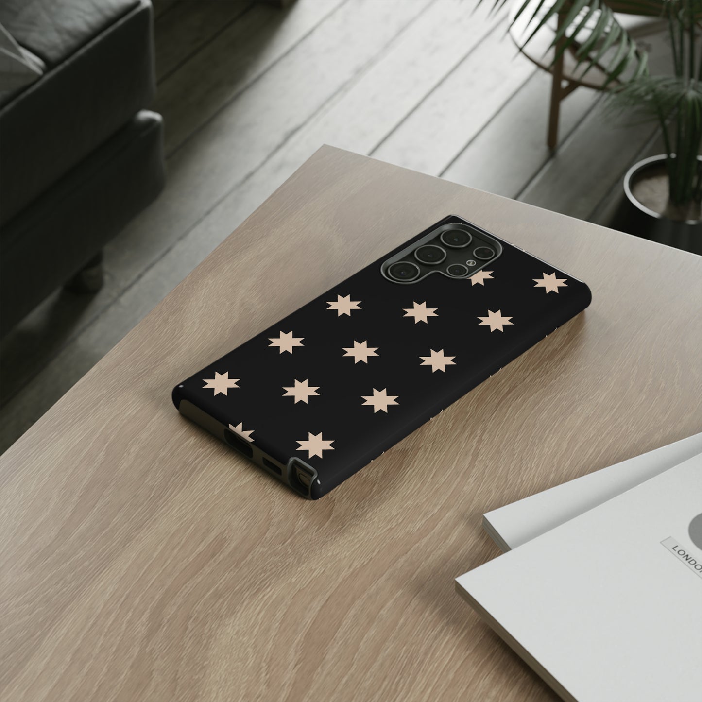 Black Star Quilt Block | Tough Phone Case