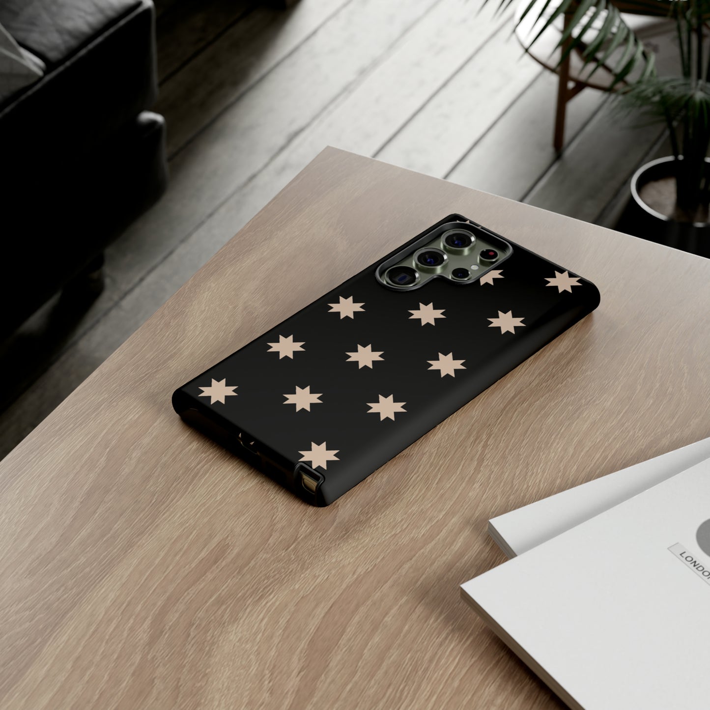 Black Star Quilt Block | Tough Phone Case