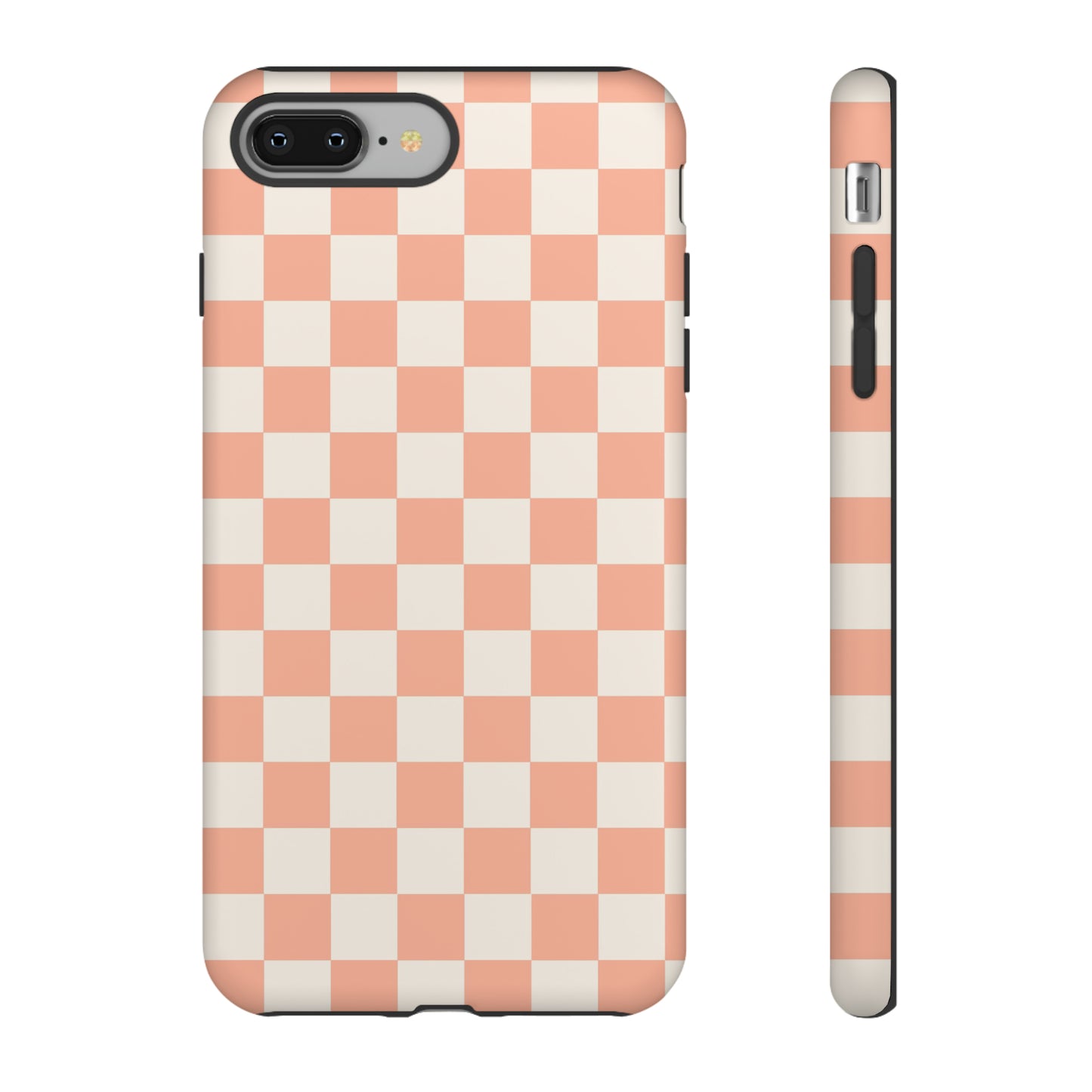 Light Peach Checkers | Tough Phone Case