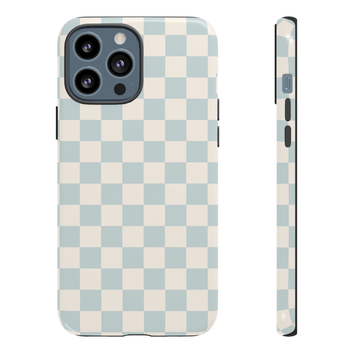 Light Blue Checkers | Tough Phone Case