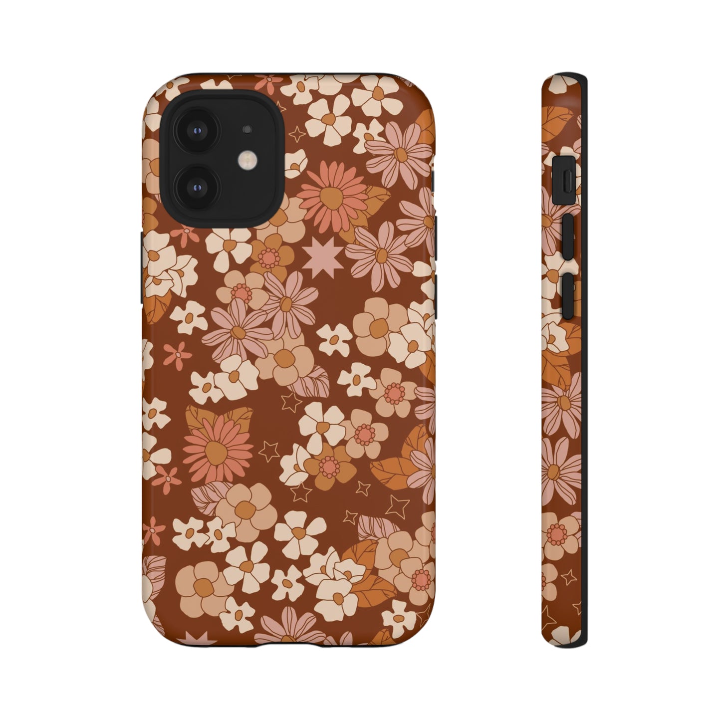 Deep Maroon Meadow | Tough Phone Case