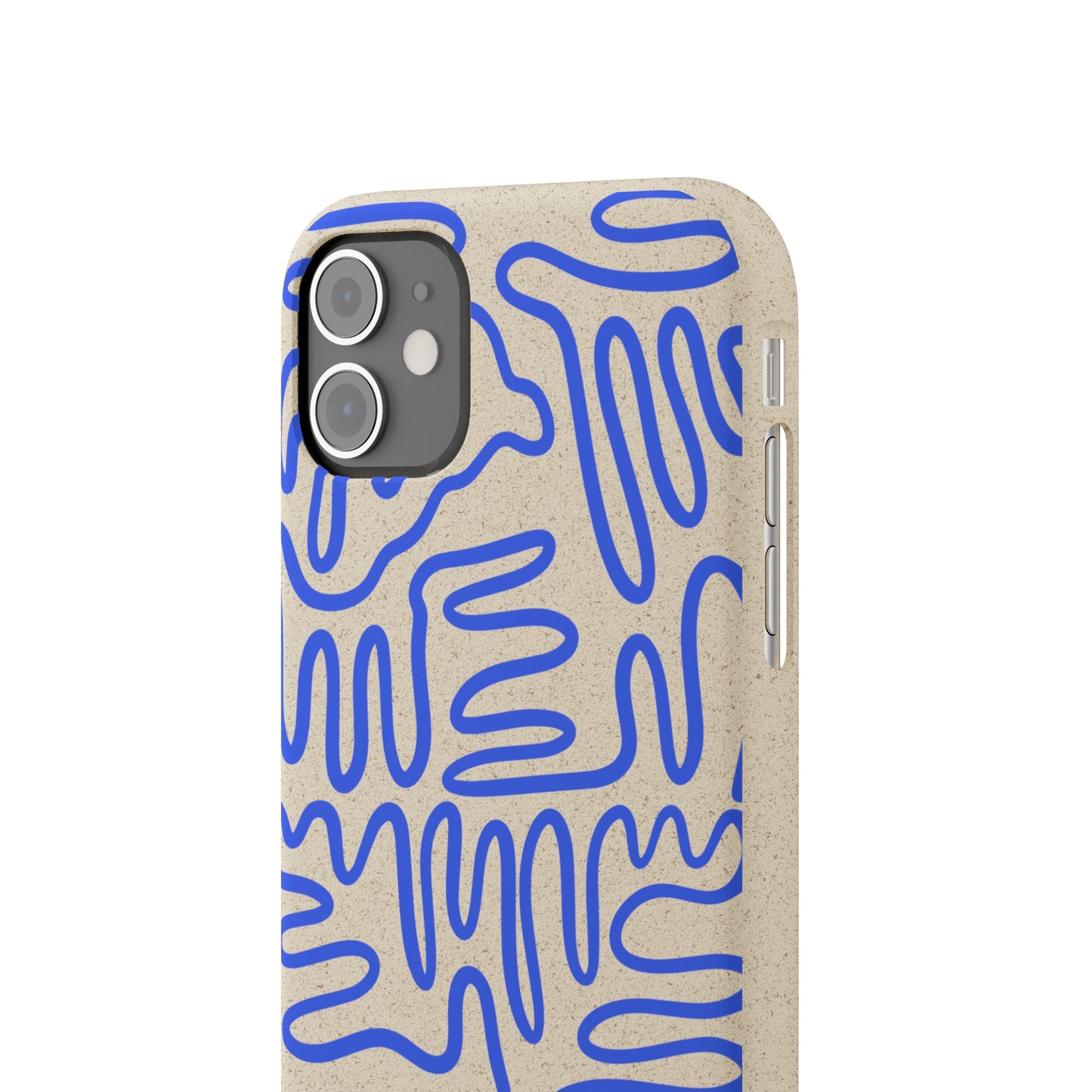 Blue Squigles | 100% Biodegradable Phone Case