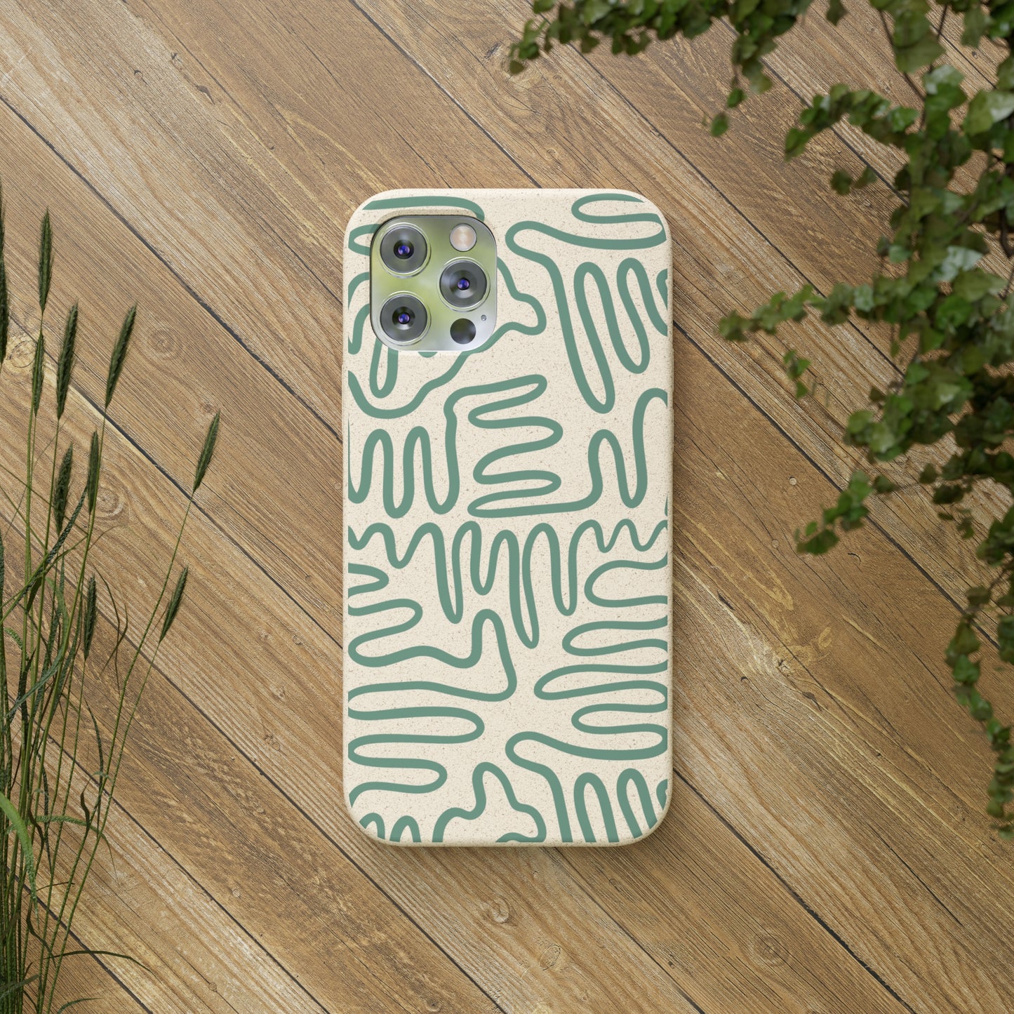 Green Squigles | 100% Biodegradable Phone Case