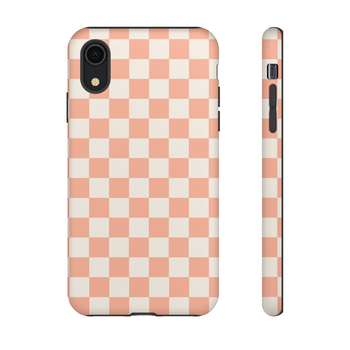 Light Peach Checkers | Tough Phone Case