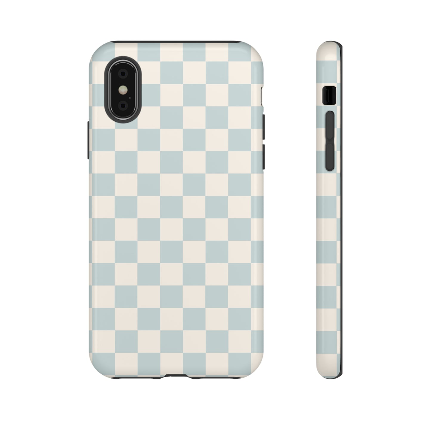 Light Blue Checkers | Tough Phone Case