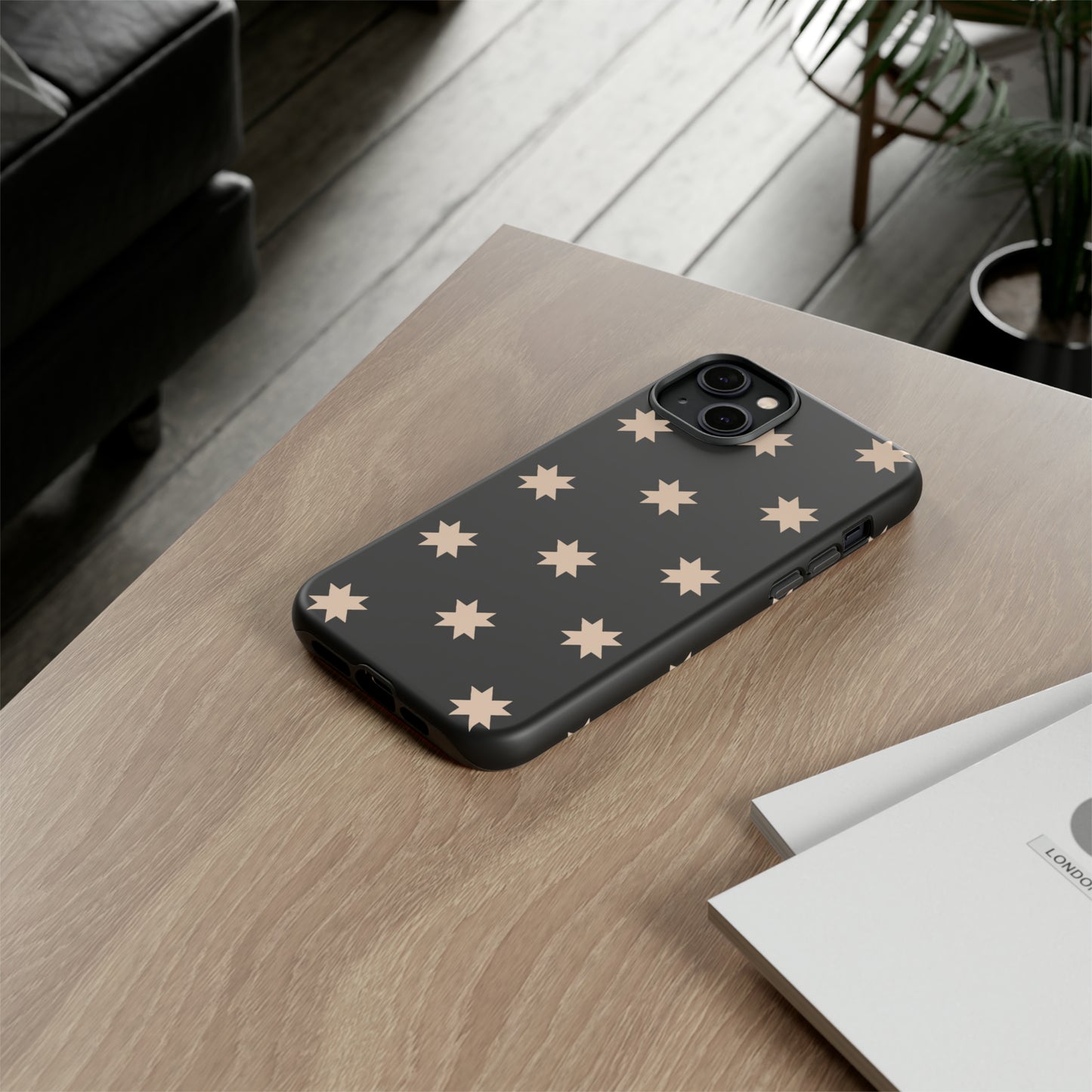 Black Star Quilt Block | Tough Phone Case