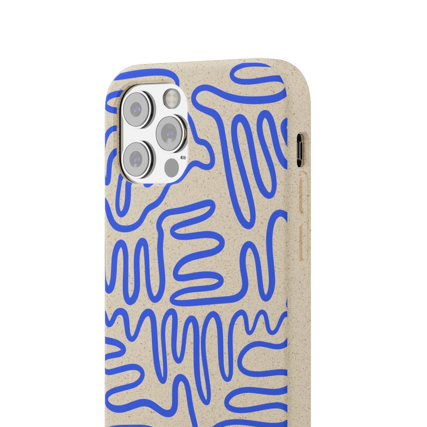 Blue Squigles | 100% Biodegradable Phone Case