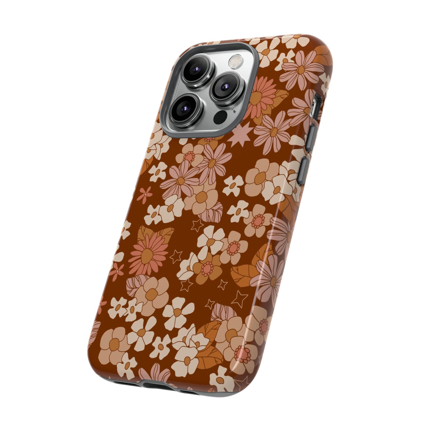 Deep Maroon Meadow | Tough Phone Case